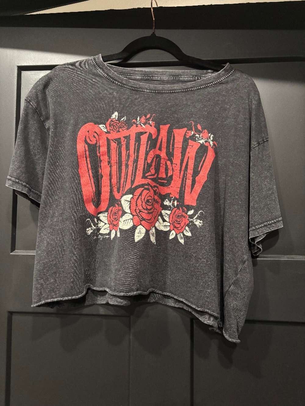 Acid wash graphic tee
